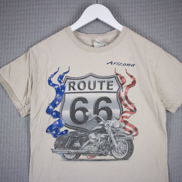 Route 66 America Arizona Biker Chopper Tee - Picture 2 of 8